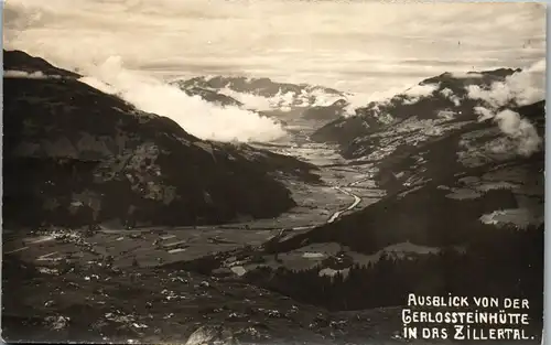 39239 - Tirol - Ausblick von der Gerlossteinhütte in das Zillertal - nicht gelaufen