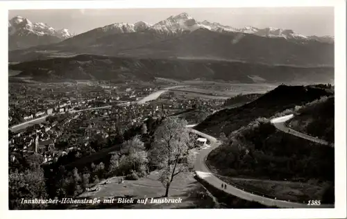 39246 - Tirol - Innsbruck Höhenstraße mit Blick auf Innsbruck - nicht gelaufen