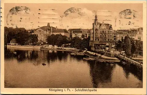 39263 - Deutschland - Ostpreussen , Königsberg , Schloßteichpartie - gelaufen 1920