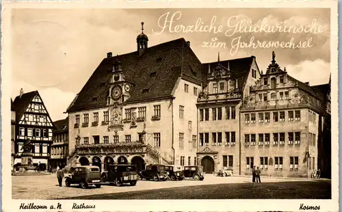 39267 - Deutschland - Heilbronn , Rathaus , Auto - gelaufen 1939