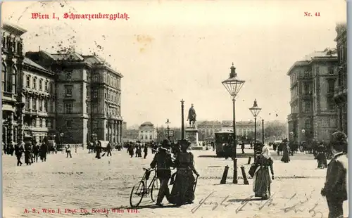 39277 - Wien - Wien I , Schwarzenbergplatz - gelaufen 1899