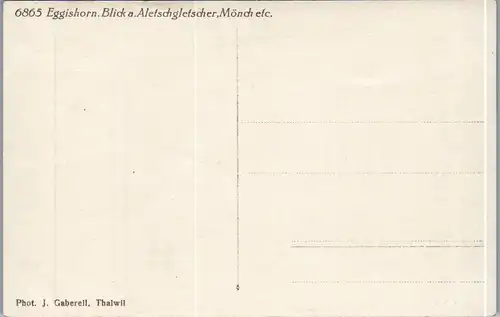 39325 - Schweiz - Eggishorn , Blick auf Aletschgletscher , Mönch , Gletscher - nicht gelaufen