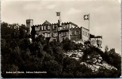 39327 - Schweiz - Baden bei Zürich , Schloss Schartenfels - gelaufen