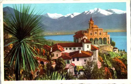 39333 - Schweiz - Locarno , Basilica Santuario Madonna del Sasso - gelaufen