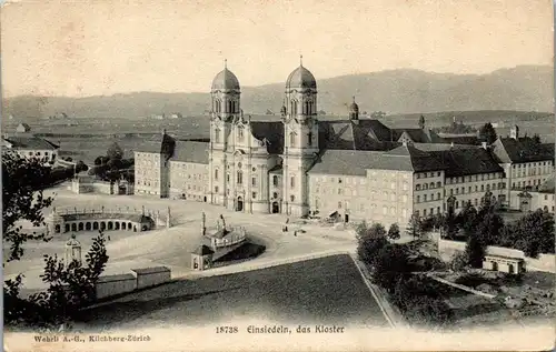 39335 - Schweiz - Einsiedeln , Das Kloster - gelaufen 1910