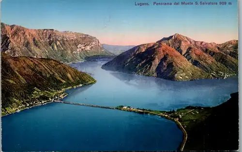 39346 - Schweiz - Lugano , Panorama dal Monte S. Salvatore - nicht gelaufen