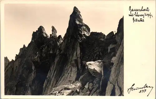 39370 - Tirol - Gamsscharte mit Schwarzkopf im Zillertal - nicht gelaufen