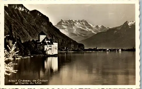 39384 - Schweiz - Chateau de Chillon et Dents du Midi - nicht gelaufen