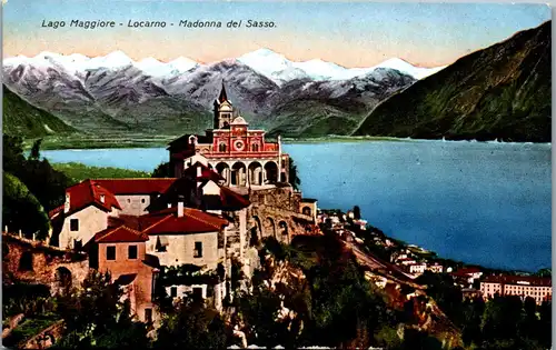 39386 - Schweiz - Locarno , Lago Maggiore , Madonna del Sasso - nicht gelaufen