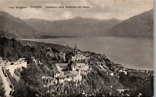 39387 - Schweiz - Locarno , Lago Maggiore , Satuario della Madonna del Sasso - nicht gelaufen