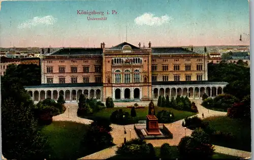39401 - Deutschland - Ostpreussen , Königsberg , Universität , Briefstempel Gouvernement Königsberg - gelaufen