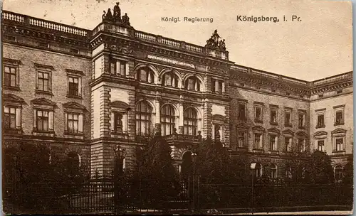 39407 - Deutschland - Ostpreussen , Königsberg , Königliche Regierung - gelaufen 1925