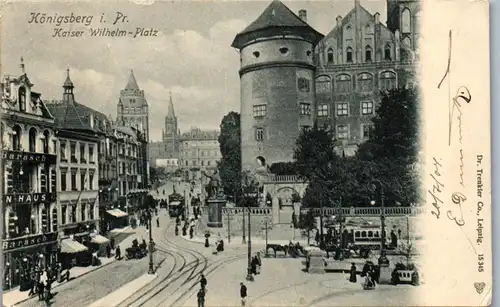 39408 - Deutschland - Ostpreussen , Königsberg , Kaiser Wilhelm Platz - gelaufen 1904