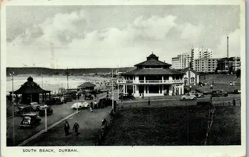 39449 - Südafrika - South Africa , Durban , South Beach , Car , Auto - gelaufen 1939