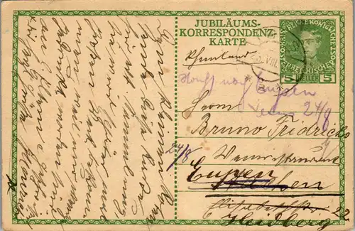 39450 - Königshäuser - Österreich Ungarn , Kaiser Franz Josef , Jubiläums Korrespondenzkarte - gelaufen