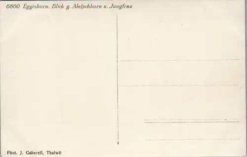 39467 - Schweiz - Eggishorn , Blick auf Aletschgletscher u. Jungfrau , Gletscher - nicht gelaufen