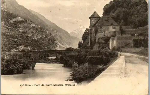39470 - Schweiz - Pont de Saint Maurice , Valais - nicht gelaufen