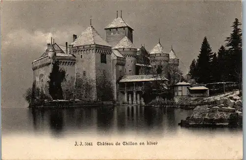 39471 - Schweiz - Chateau de Chillon en hiver - nicht gelaufen