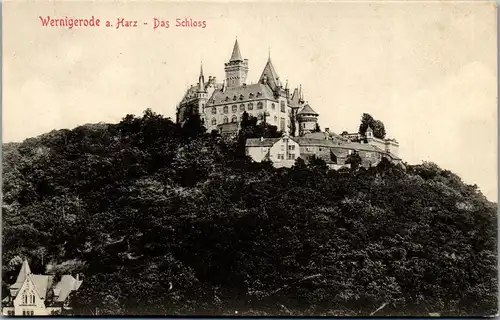 39484 - Deutschland - Wernigerode a. Harz , Das Schloss - gelaufen 1907