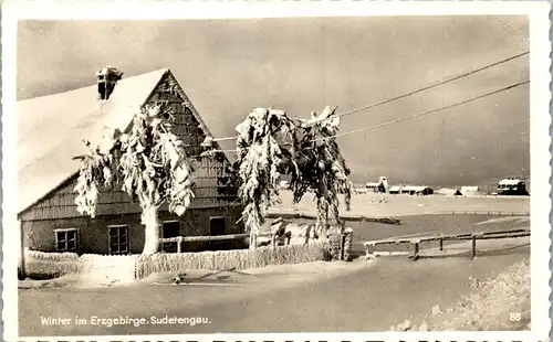 39488 - Deutschland - Sudeten , Sudetengau , Winter im Erzgebirge - nicht gelaufen
