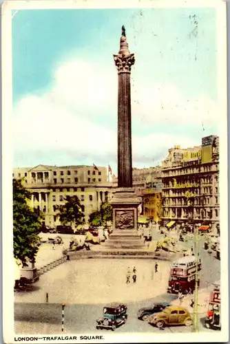 39508 - Großbritannien - London , Trafalgar Square - gelaufen 1951