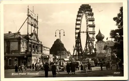 39534 - Wien - Wien II , Riesenrad , Kino Lustspieltheater - gelaufen 1944