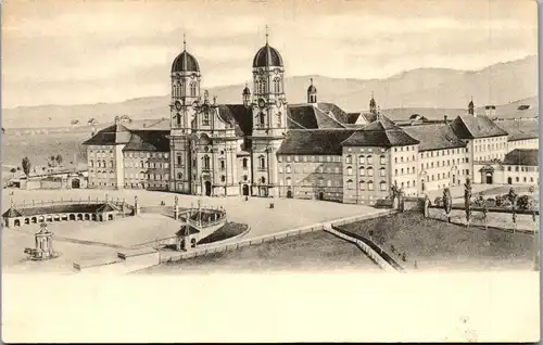 39550 - Schweiz - Einsiedeln , Das Kloster - nicht gelaufen