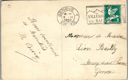 39555 - Schweiz - Geneve , Genf , Monument International de la Reformation - gelaufen 1932