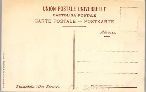39560 - Schweiz - Einsiedeln , Das Kloster - nicht gelaufen