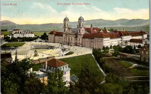 39561 - Schweiz - Einsiedeln , Kloster , Etzel Kulm - nicht gelaufen