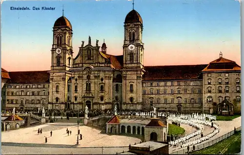 39562 - Schweiz - Einsiedeln , Das Kloster - nicht gelaufen