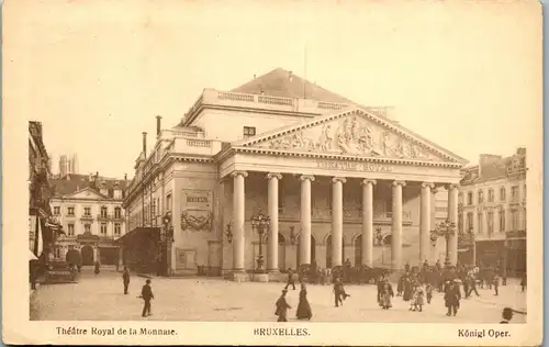 39576 - Belgien - Bruxelles , Brüssel , Theatre Royal de la Monnaire , Königliche Oper - nicht gelaufen