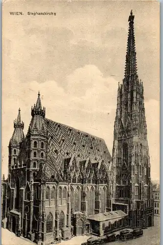 39579 - Wien - Stephanskirche , Stephansdom - gelaufen