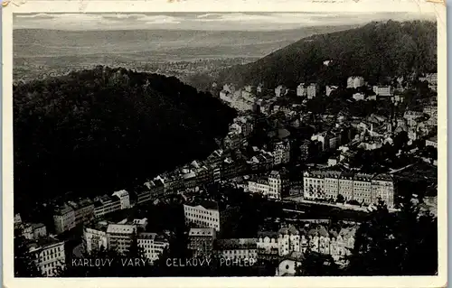 39587 - Tschechien - Karlovy Vary , Karlsbad , Celkovy Pohled - gelaufen 1937