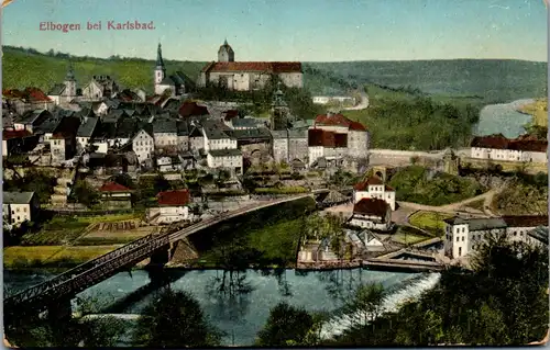39590 - Tschechien - Elbogen bei Karlsbad , Eger - gelaufen 1912