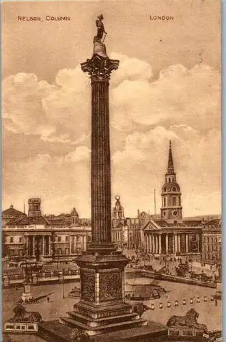 39597 - Großbritannien - London , Nelson Column - gelaufen 1924
