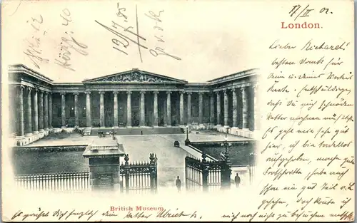 39599 - Großbritannien - London , British Museum - gelaufen 1902