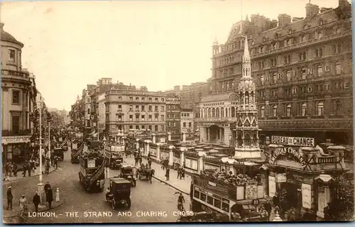 39600 - Großbritannien - London , The Strand and Charing Cross - gelaufen 1935