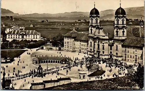 39608 - Schweiz - Einsiedeln , Kloster - gelaufen