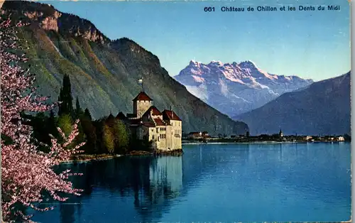 39613 - Schweiz - Chateau de Chillon et les Dents du Midi - nicht gelaufen