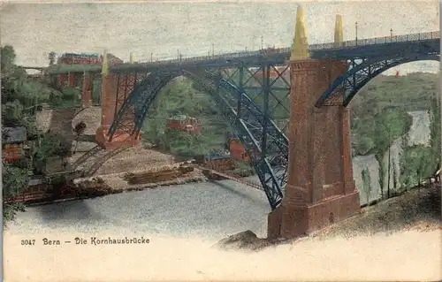 39619 - Schweiz - Bern , Die Kornhausbrücke - nicht gelaufen