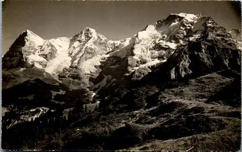 39625 - Schweiz - Mürren , Dorrenhubel , Eiger , Mönch , Jungfrau - nicht gelaufen