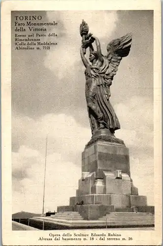 39648 - Italien - Torino , Turin , Faro Monumentale della Vittoria - nicht gelaufen