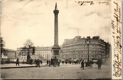 39680 - Großbritannien - London , Nelson's Column - gelaufen 1902