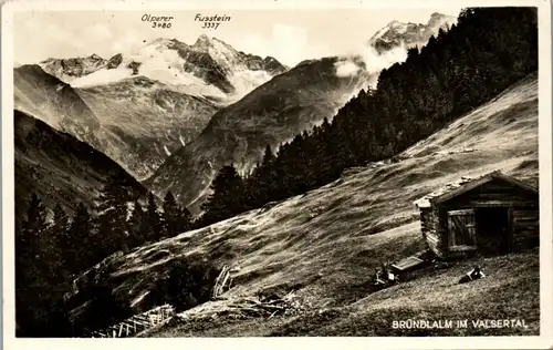 39692 - Tirol - Bründlalm im Valsertal , Olperer , Fussstein - gelaufen