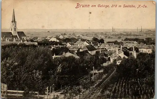 39699 - Niederösterreich - Brunn am Gebirge , Panorama - nicht gelaufen 1918
