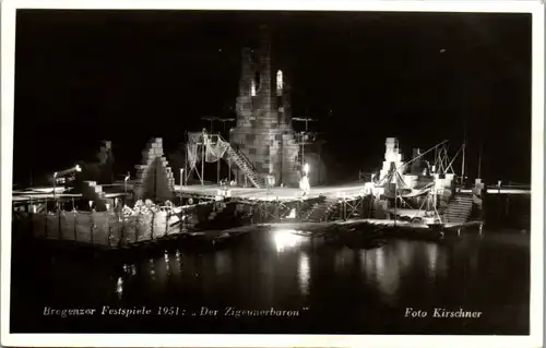 39705 - Vorarlberg - Begenzer Festspiele 1951 , Der Zigeunerbaron - gelaufen 1951