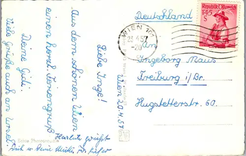39786 - Wien - Votivkirche - gelaufen 1957
