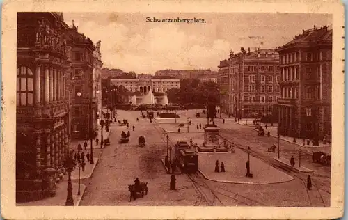 39787 - Wien - Schwarzenbergplatz - gelaufen 1912