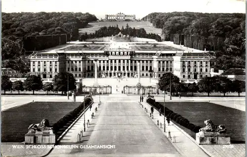 39789 - Wien - Schloss Schönbrunn , Gesamtansicht - gelaufen 1957